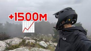 SOBREVIVÍ A UN DESNIVEL DE+1500m CON UNA BICICLETA DE 25KG  | ENDUVLOG