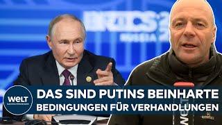 UKRAINE-KRIEG: Knallharte Machtpolitik - "Putin spielt immer das gleiche Spiel" | WELT Analyse