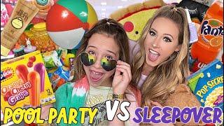 POOL PARTY️ VS SLEEPOVER PARTY TARGET SHOPPING CHALLENGE!