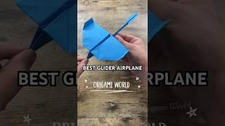 PAPER AIRPLANE GLIDER ORIGAMI STEP BY STEP | ORIGAMI WORLD PLANE CRAFTING | DIY BEST GLIDER AIRPLANE