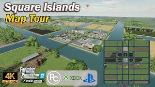 Square Islands | Map Tour | Farming Simulator 22