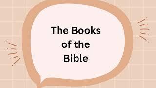 Song for kids “The Books of the Bible” Old Testament