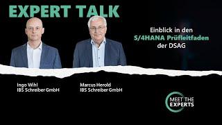 Expert Talk: Einblick in den SAP S/4HANA® Prüfleitfaden der DSAG