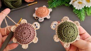 Crochet turtle making for beginners.I made a great number of them and sold them all.Crochet keychain