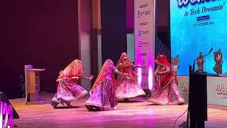 Rajasthani dance  #rajsthanisong #rajsthani #sanskrutitv  Rajasthan international Centre event