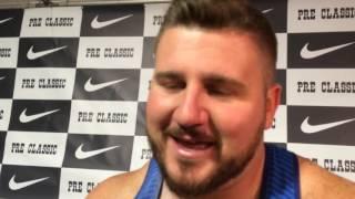 Joe Kovacs talks about winning the Pre Classic Shot