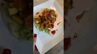 ASMR Cajun Salmon Veggie Taco #shorts