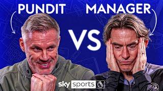 JAMIE CARRAGHER vs THOMAS FRANK | ULTIMATE FOOTBALL QUIZ | Manager vs Pundit 