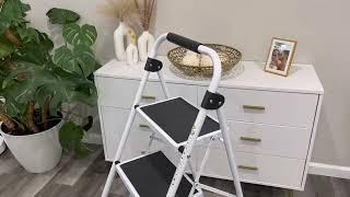 Perfect KINGRACK Step Ladder 4 Step Folding Step Stool for Adults Review