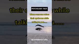 Viral psychology facts:  Eyebrows reveal emotions!  #behaviorfacts #psychologyinsights #shorts