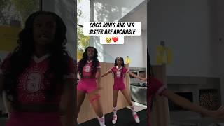 Coco had to take a break from making hits to attend to her big sis duties 