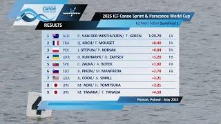 K2 Men 500m - Semi-Final 1 / 2025 ICF Canoe-Kayak Sprint World Cup Poznan