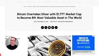 Bitcoin OVERTAKES Silver... But For How Long? - GOOD MORNING STACKERS! (13/11/2024)