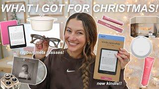 WHAT I GOT FOR CHRISTMAS 2024! (pink kindle, fun tech, cozy hobbies, swiftie merch, + more!)