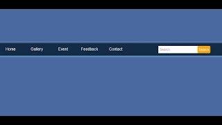 How to create navigation bar  with search box?