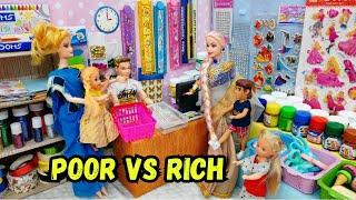 Rich VS Poor Barbie doll shopping/Barbie show tamil