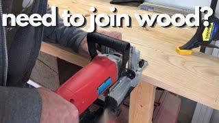 How to Use a Biscuit Joiner | Joining Boards on a Table Top