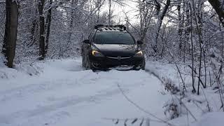 Astra j Sports Tourer in the snow woods