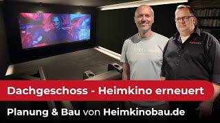 Alle Träume erfüllt. Heimkino im Dachgeschoß neu geplant, gebaut und nun Bild- und Ton optimiert.