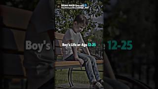 sigma~Boy's Life at Age 12-25 #motivation #attitude #shorts