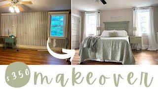  HUGE $350 Master Bedroom Makeover (Ep 21)