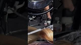 Eloy Casagrande warming up double bass - Slipknot