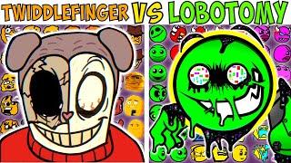 ALL TWIDDLEFINGER VS LOBOTOMY | FNF Character Test | Gameplay VS Playground