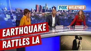 FOX 11 Good Day LA Crew Reacts To Earthquake In Los Angeles Area