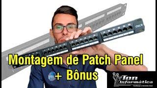 Patch Panel 24 portas Cat6 + Bônus