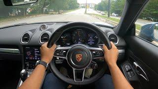 2018 Porsche Cayman 718 2.0 Turbocharged [300HP] POV Test Drive / Walkaround