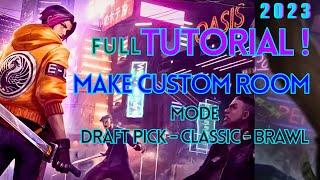 Tutorial How To Create Make Custom Room Mode Mobile Legend ML MLBB Draft Pick Classic Brawl Custom