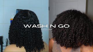 WASH N' GO ROUTINE ON 3C/4A HAIR | VOLUME + DEFINED CURLS | 2023