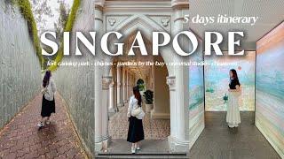 5 days itinerary in singapore  | singapore vlog