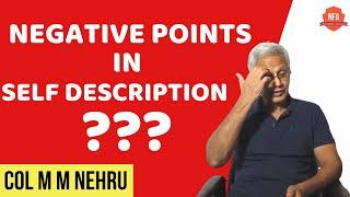 SSB Doubt Clearance | Self-Description | Colonel Nehru | NFA | Episode 2