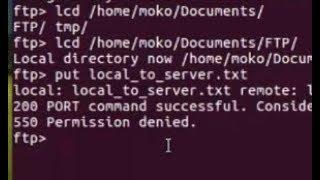 How to fix FTP Server (Ubuntu) - 550 Permission denied, cannot put file to server