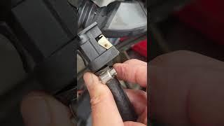 Outboard fuel connection leak