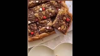 Nutella Blondies #brownie #nutellabrownies #shorts #nutellablondies