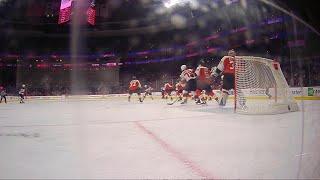 Kevin Labanc scores a goal against the Philadelphia Flyers