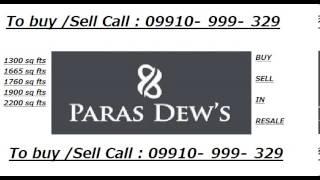 Paras Dews Resale Gurgaon Sector 106 Location Map Price List Floor  Payment Site Plan