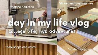 a day in my life (college vlog) - exploring nyc -  ️ board games, cafe, columbia