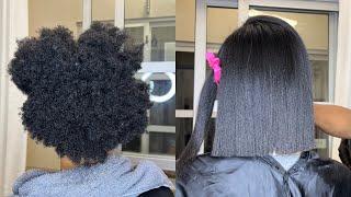 SILK PRESS on 4c hair | Get it to LAST 3 weeks! Silk Press Natural Hair