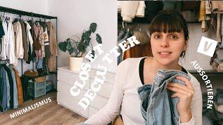 CLOSET DECLUTTER | Motivation zum Ausmisten & der Versuch minimalistischer zu Leben 