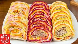 Awesome Snack! 3 Snack Rolls for the New Year's Table 2025