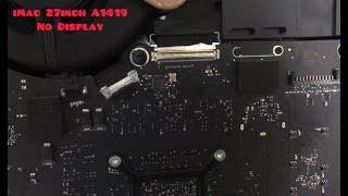 How to fix iMac 27-inch A1419 No Display after the owner decided to open it and broke the screen.