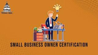 Small Business Owner Certification