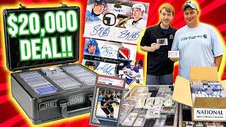 Trading for a HUGE $20,000 Hockey Card Collection !!