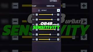 OB48 update free fire sensitivity || Best Sensitivity for OB48 Update || Free Fire sensitivity