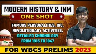 Modern History & INM (Part-3) | For WBCS Prelims 2023 | WBPSC Wallah | In Bengali