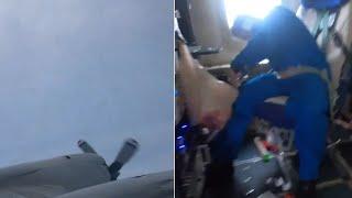 Video impactante muestra turbulencia severa dentro del ojo del huracán Milton