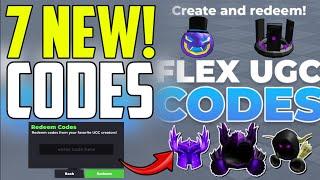 ️UPDATE!!️ ALL WORKING CODES FOR FLEX UGC IN 2024 - ROBLOX FLEX UGC CODES